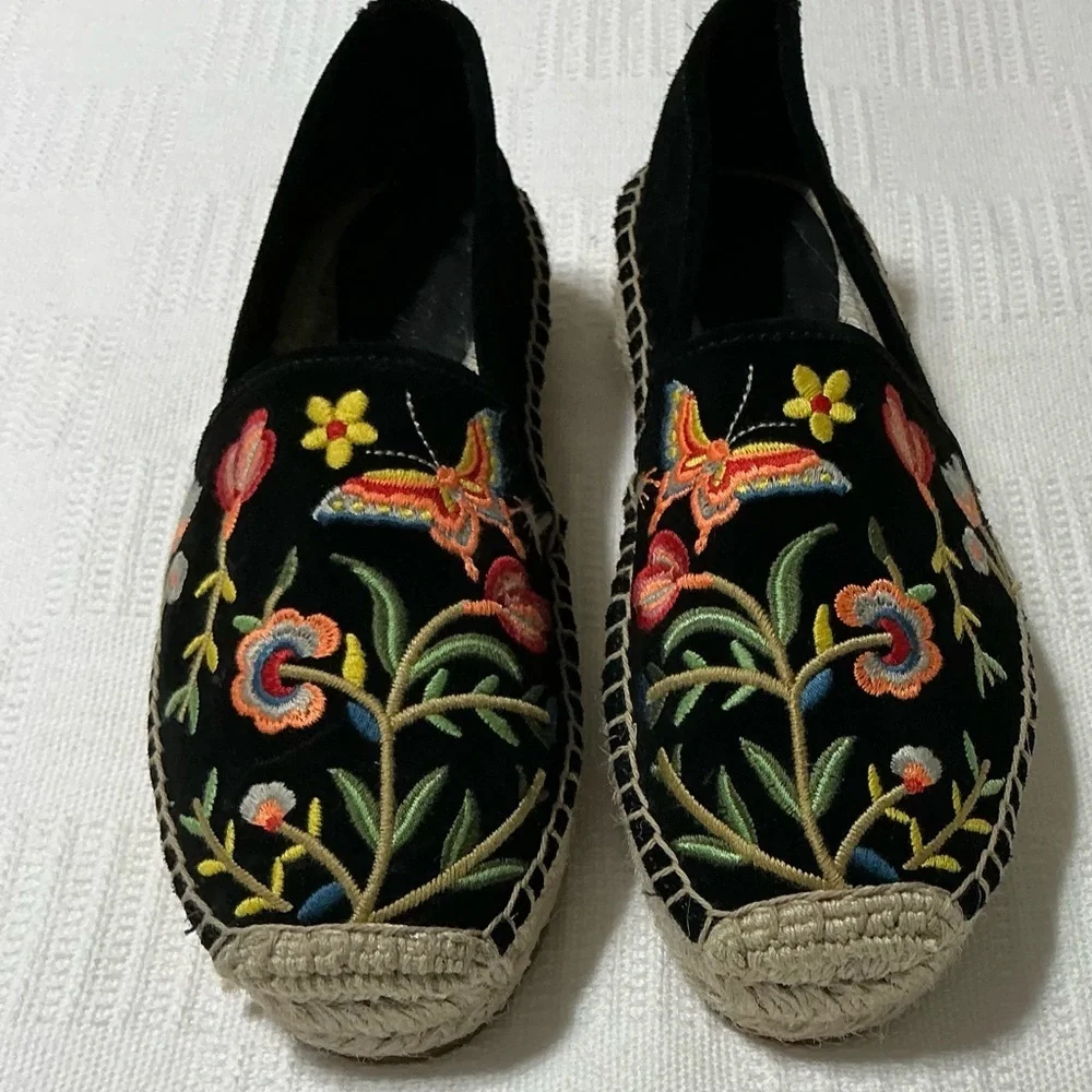 Johnny Was Embroiled Espadrilles Size 6M - Picture 2 of 13
